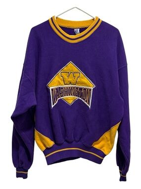 Vintage 90’s The Game University Of Washington Sweatshirt Made In USA Adult XL